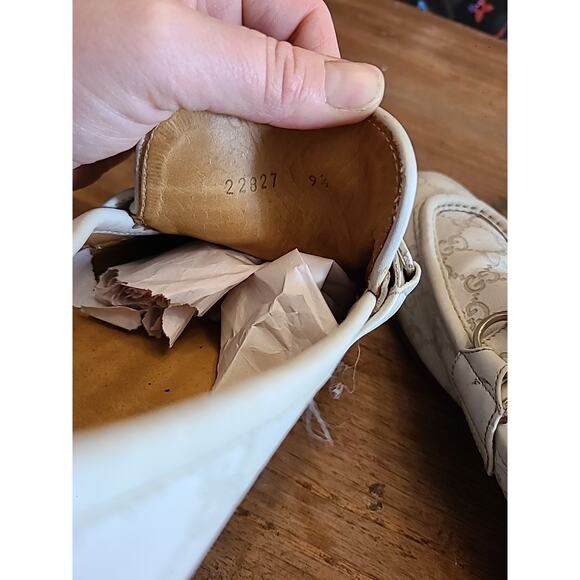 GUCCI TOM FORD GG MEN\'S SUPER RARE FIND WHITE LOAFERS SHOE SIZE 9.5 main image 8